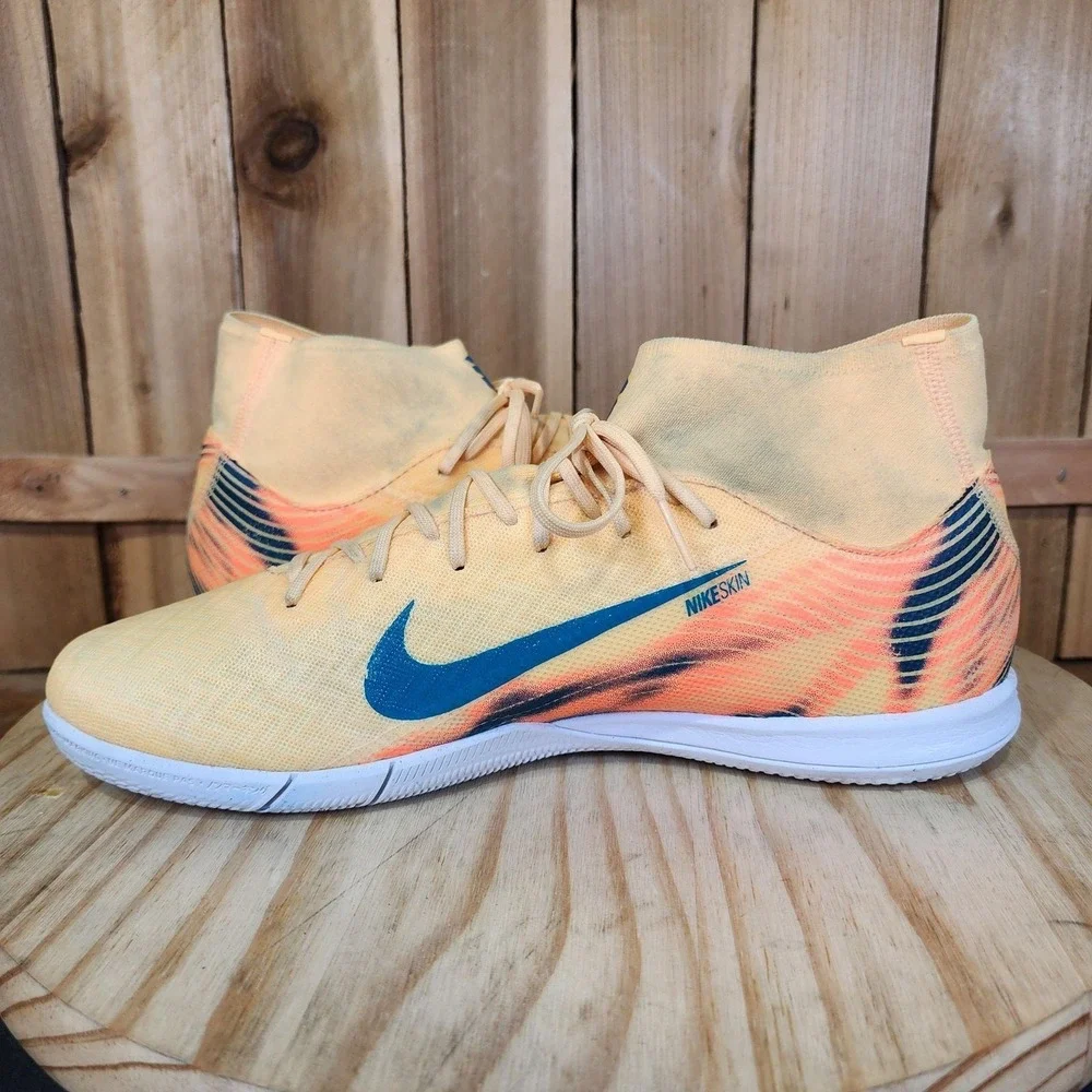 Nike Zoom Mercurial Superfly 10 Academy Shoes Mens 10.5 Yellow Soccer Indoor
